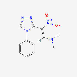 dimethyl[(Z)-2-nitro-2-(4-phenyl-4H-1,2,4-triazol-3-yl)ethenyl]amine