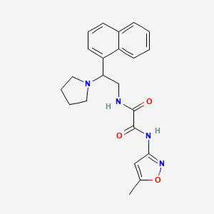 N1-(5-methylisoxazol-3-yl)-N2-(2-(naphthalen-1-yl)-2-(pyrrolidin-1-yl)ethyl)oxalamide