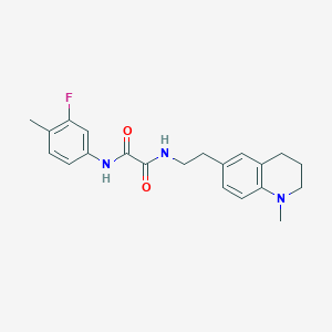 N1-(3-fluoro-4-methylphenyl)-N2-(2-(1-methyl-1,2,3,4-tetrahydroquinolin-6-yl)ethyl)oxalamide