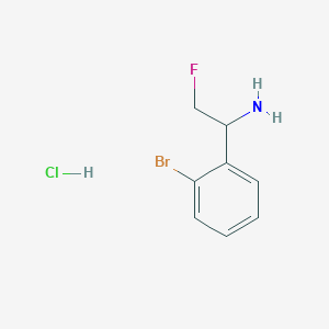 1-(2-Bromophenyl)-2-fluoroethanamine;hydrochloride