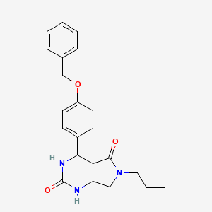4-(4-(benzyloxy)phenyl)-6-propyl-3,4,6,7-tetrahydro-1H-pyrrolo[3,4-d]pyrimidine-2,5-dione