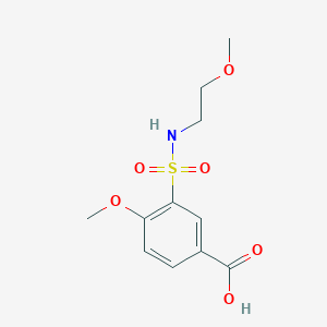 4-methoxy-3-(2-methoxyethylsulfamoyl)benzoic Acid