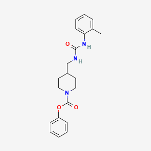 Phenyl 4-((3-(o-tolyl)ureido)methyl)piperidine-1-carboxylate