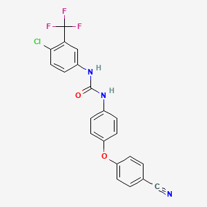 molecular formula C21H13ClF3N3O2 B2558074 Stat3-IN-7 CAS No. 1313019-65-6