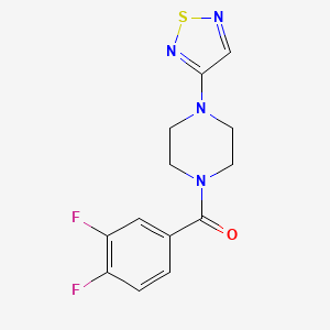 1-(3,4-Difluorobenzoyl)-4-(1,2,5-thiadiazol-3-yl)piperazine