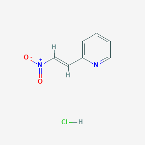 molecular formula C7H7ClN2O2 B2558088 2-(2-Nitroethenyl)pyridine hydrochloride CAS No. 1082693-24-0