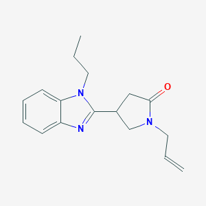 molecular formula C17H21N3O B255809 1-allyl-4-(1-propyl-1H-benzimidazol-2-yl)-2-pyrrolidinone 