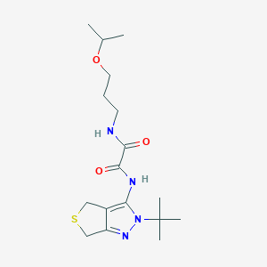 N'-(2-tert-butyl-4,6-dihydrothieno[3,4-c]pyrazol-3-yl)-N-(3-propan-2-yloxypropyl)oxamide