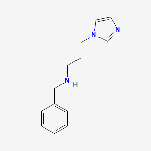 molecular formula C13H17N3 B2558098 苄基-(3-咪唑-1-基-丙基)-胺 CAS No. 112086-52-9