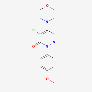 4-chloro-2-(4-methoxyphenyl)-5-morpholino-3(2H)-pyridazinone