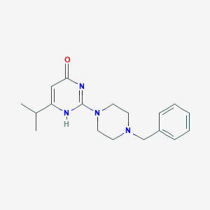 molecular formula C18H24N4O B255811 2-(4-benzylpiperazin-1-yl)-6-propan-2-yl-1H-pyrimidin-4-one 