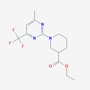 Ethyl 1-(4-methyl-6-(trifluoromethyl)pyrimidin-2-yl)piperidine-3-carboxylate