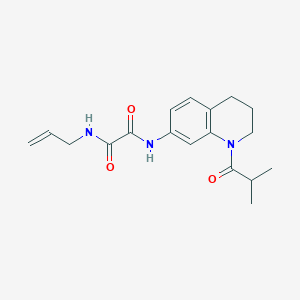 molecular formula C18H23N3O3 B2558112 N1-烯丙基-N2-(1-异丁酰基-1,2,3,4-四氢喹啉-7-基)草酰胺 CAS No. 941945-40-0