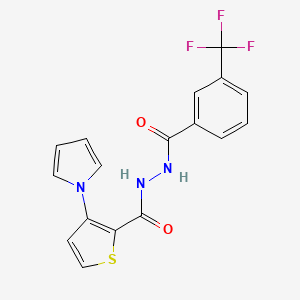 3-(1H-pyrrol-1-yl)-N'-[3-(trifluoromethyl)benzoyl]-2-thiophenecarbohydrazide