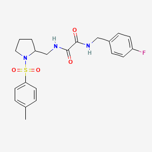N1-(4-fluorobenzyl)-N2-((1-tosylpyrrolidin-2-yl)methyl)oxalamide