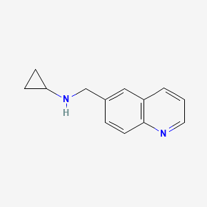 N-(quinolin-6-ylmethyl)cyclopropanamine
