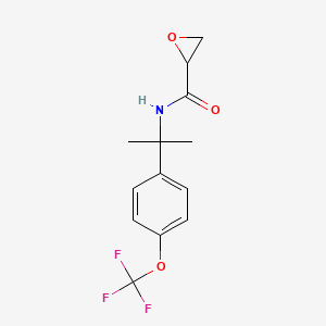 N-[2-[4-(Trifluoromethoxy)phenyl]propan-2-yl]oxirane-2-carboxamide