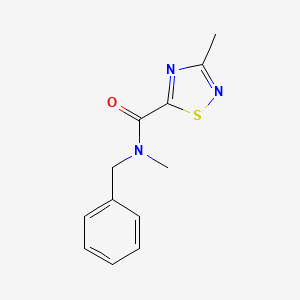 molecular formula C12H13N3OS B2558154 N-benzyl-N,3-dimethyl-1,2,4-thiadiazole-5-carboxamide CAS No. 1448044-20-9