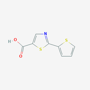 molecular formula C8H5NO2S2 B2558157 2-(チオフェン-2-イル)-1,3-チアゾール-5-カルボン酸 CAS No. 933760-21-5