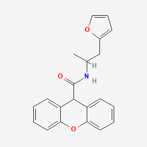 molecular formula C21H19NO3 B2558168 N-[1-(呋喃-2-基)丙烷-2-基]-9H-芴-9-甲酰胺 CAS No. 1219902-81-4