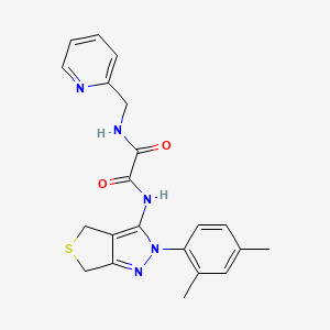 N1-(2-(2,4-dimethylphenyl)-4,6-dihydro-2H-thieno[3,4-c]pyrazol-3-yl)-N2-(pyridin-2-ylmethyl)oxalamide