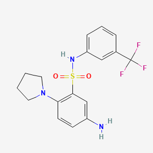 5-Amino-2-pyrrolidin-1-yl-N-(3-trifluoromethyl-phenyl)-benzenesulfonamide