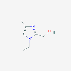 molecular formula C7H12N2O B2558218 (1-乙基-4-甲基-1H-咪唑-2-基)甲醇 CAS No. 1855899-74-9