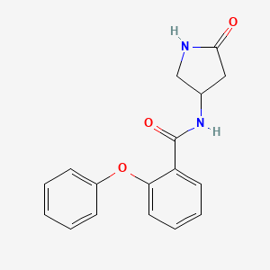 molecular formula C17H16N2O3 B2558235 N-(5-oxopyrrolidin-3-yl)-2-phenoxybenzamide CAS No. 1351617-42-9