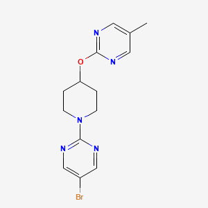 5-Bromo-2-{4-[(5-methylpyrimidin-2-yl)oxy]piperidin-1-yl}pyrimidine