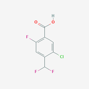 B2558264 5-Chloro-4-(difluoromethyl)-2-fluorobenzoic acid CAS No. 2248367-31-7