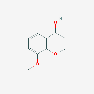 molecular formula C10H12O3 B2558359 8-methoxy-3,4-dihydro-2H-1-benzopyran-4-ol CAS No. 105329-58-6