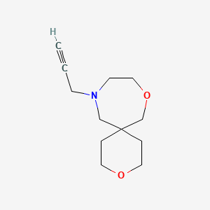 molecular formula C12H19NO2 B2558379 11-Prop-2-ynyl-3,8-dioxa-11-azaspiro[5.6]dodecane CAS No. 1645448-68-5