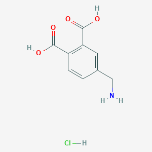 4-(Aminomethyl)phthalic acid;hydrochloride