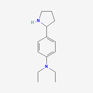 B2558412 N,N-diethyl-4-(pyrrolidin-2-yl)aniline CAS No. 383127-88-6