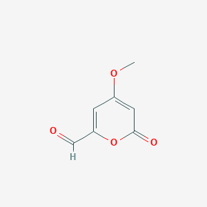 molecular formula C7H6O4 B2558445 4-methoxy-2-oxo-2H-pyran-6-carbaldehyde CAS No. 56070-85-0