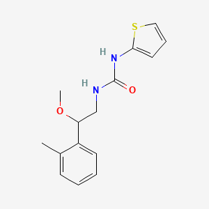 molecular formula C15H18N2O2S B2558446 1-(2-甲氧基-2-(邻甲苯基)乙基)-3-(噻吩-2-基)脲 CAS No. 1797878-85-3