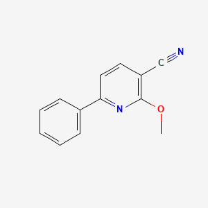 molecular formula C13H10N2O B2558454 2-Methoxy-6-phenylpyridine-3-carbonitrile CAS No. 85814-99-9