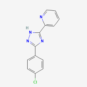 molecular formula C13H9ClN4 B2558458 2-(5-(4-chlorophenyl)-4H-1,2,4-triazol-3-yl)pyridine CAS No. 2034304-78-2