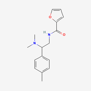 molecular formula C16H20N2O2 B2558472 N-(2-(dimethylamino)-2-(p-tolyl)ethyl)furan-2-carboxamide CAS No. 942010-26-6