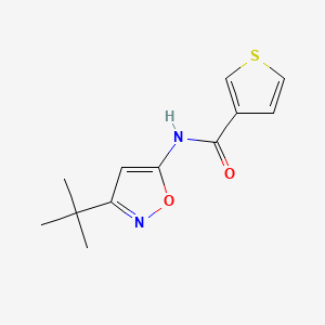 B2558484 N-(3-(tert-butyl)isoxazol-5-yl)thiophene-3-carboxamide CAS No. 1207005-25-1