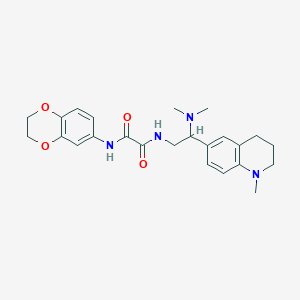 N'-(2,3-dihydro-1,4-benzodioxin-6-yl)-N-[2-(dimethylamino)-2-(1-methyl-1,2,3,4-tetrahydroquinolin-6-yl)ethyl]ethanediamide