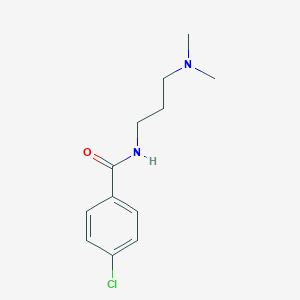 molecular formula C12H17ClN2O B255854 4-chloro-N-[3-(dimethylamino)propyl]benzamide 