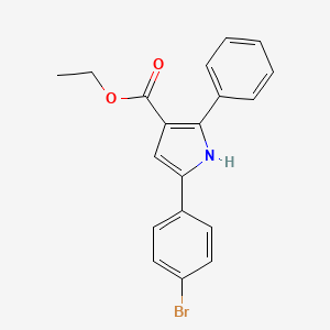 Ethyl 5-(4-bromophenyl)-2-phenyl-1H-pyrrole-3-carboxylate