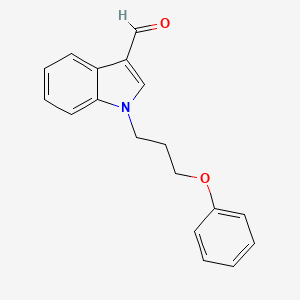 molecular formula C18H17NO2 B2558567 1-(3-phenoxypropyl)-1H-indole-3-carbaldehyde CAS No. 431928-19-7
