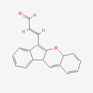 molecular formula C19H14O2 B2558573 (E)-3-(4a,10b-dihydroindeno[2,1-b]chromen-6-yl)prop-2-enal CAS No. 565193-44-4