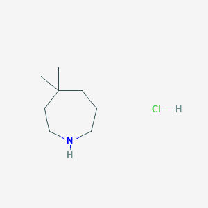 molecular formula C8H18ClN B2558578 4,4-Dimethylazepane hydrochloride CAS No. 157943-16-3