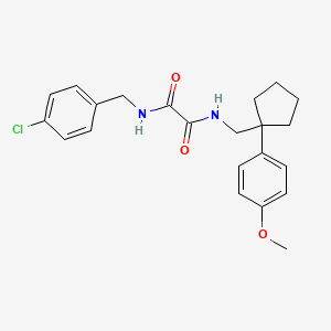 N1-(4-chlorobenzyl)-N2-((1-(4-methoxyphenyl)cyclopentyl)methyl)oxalamide