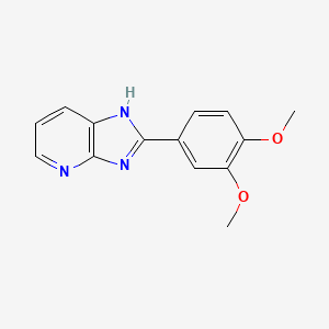 molecular formula C14H13N3O2 B2558637 2-(3,4-dimethoxyphenyl)-1H-imidazo[4,5-b]pyridine CAS No. 95420-33-0