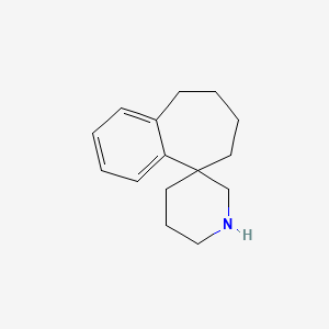 molecular formula C15H21N B2558640 6,7,8,9-四氢螺[苯并[7]环戊烯-5,3'-哌啶] CAS No. 1342594-49-3