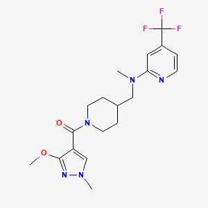 (3-Methoxy-1-methylpyrazol-4-yl)-[4-[[methyl-[4-(trifluoromethyl)pyridin-2-yl]amino]methyl]piperidin-1-yl]methanone